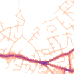 Daytime road noise heatmap for SK6 6NU
