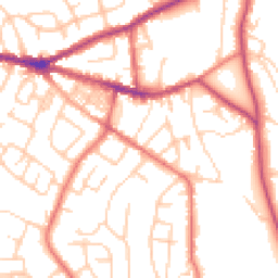Daytime road noise heatmap for SK6 7AU