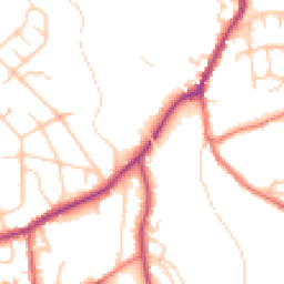 Daytime road noise heatmap for SK6 7DA