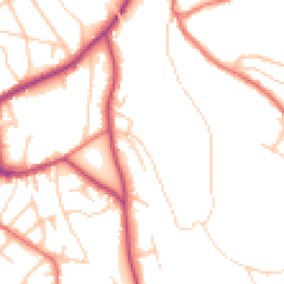 Daytime road noise heatmap for SK6 7DH