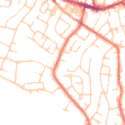 Daytime road noise heatmap for SK6 7FX