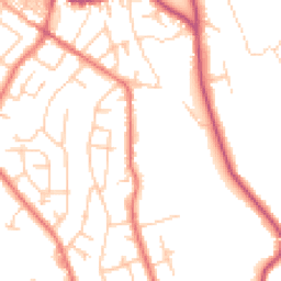 Daytime road noise heatmap for SK6 7LD