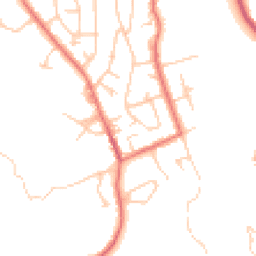 Daytime road noise heatmap for SK6 7LE