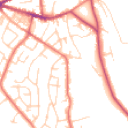 Daytime road noise heatmap for SK6 7LF