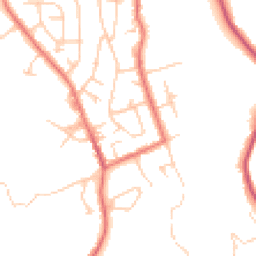 Daytime road noise heatmap for SK6 7LL
