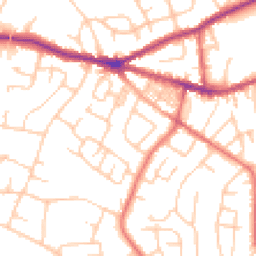 Daytime road noise heatmap for SK6 7NH