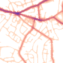 Daytime road noise heatmap for SK6 7NN