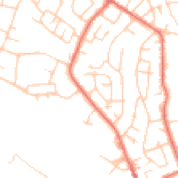 Daytime road noise heatmap for SK6 7PH