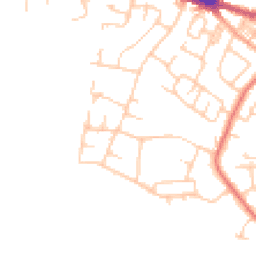 Daytime road noise heatmap for SK6 7QJ
