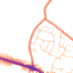Daytime road noise heatmap for SK6 8AW