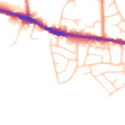 Daytime road noise heatmap for SK6 8BR