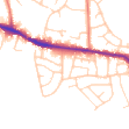 Daytime road noise heatmap for SK6 8BX
