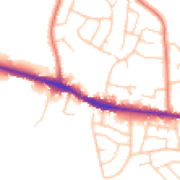 Daytime road noise heatmap for SK6 8DP