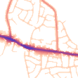 Daytime road noise heatmap for SK6 8DU