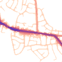 Daytime road noise heatmap for SK6 8DX