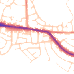 Daytime road noise heatmap for SK6 8EB