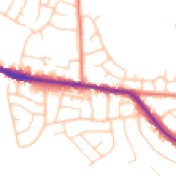 Daytime road noise heatmap for SK6 8ED