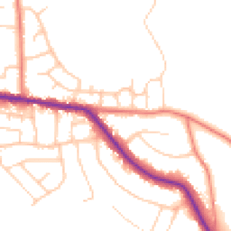 Daytime road noise heatmap for SK6 8EX