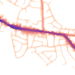 Daytime road noise heatmap for SK6 8HP
