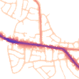 Daytime road noise heatmap for SK6 8HT