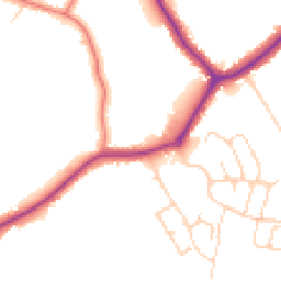 Daytime road noise heatmap for SK7 1AP