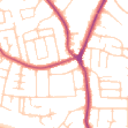 Daytime road noise heatmap for SK7 1BD