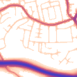 Daytime road noise heatmap for SK7 1BN