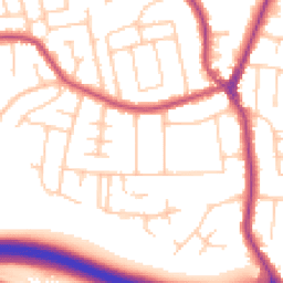 Daytime road noise heatmap for SK7 1BR