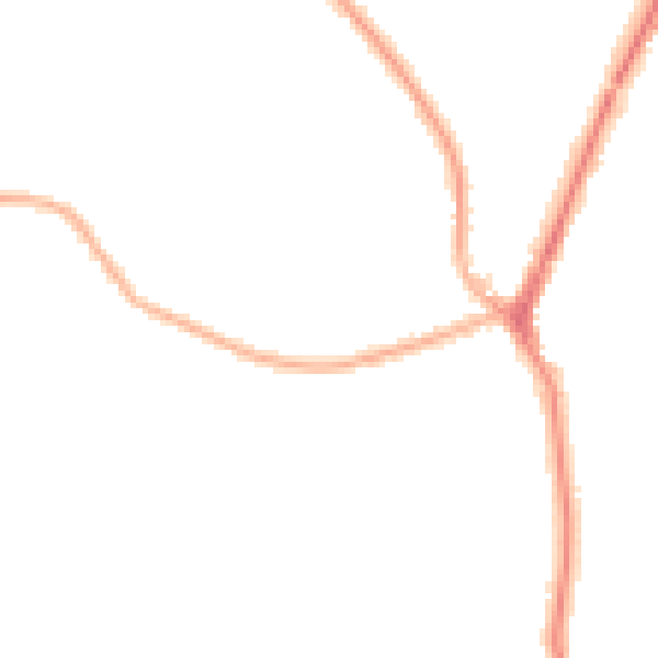 Night-time road noise heatmap for SK7 1DF