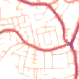 Daytime road noise heatmap for SK7 1DQ