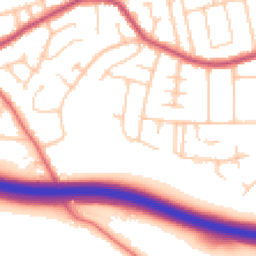 Daytime road noise heatmap for SK7 1DU