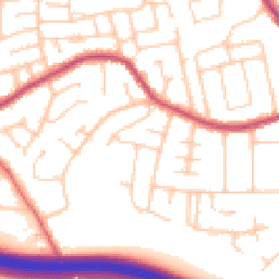 Daytime road noise heatmap for SK7 1DW