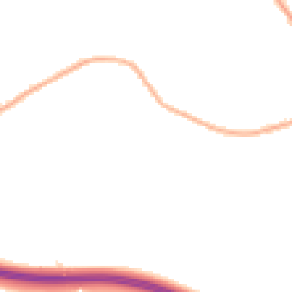 Night-time road noise heatmap for SK7 1DW