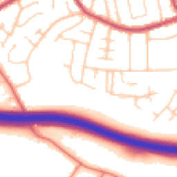 Daytime road noise heatmap for SK7 1DX