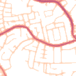Daytime road noise heatmap for SK7 1EE