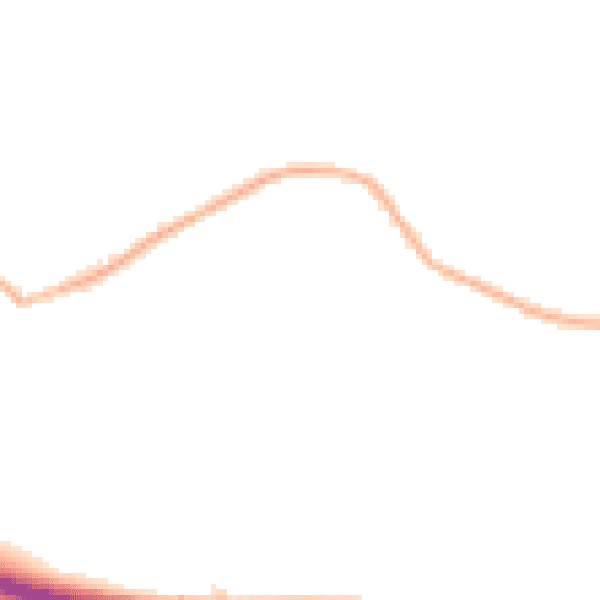 Night-time road noise heatmap for SK7 1EG