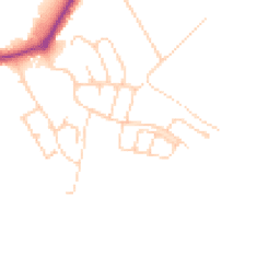 Daytime road noise heatmap for SK7 1GG