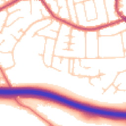 Daytime road noise heatmap for SK7 1HW