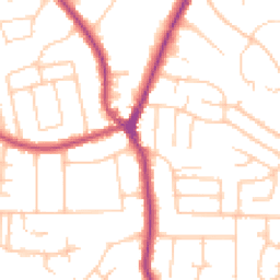 Daytime road noise heatmap for SK7 1JN