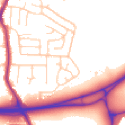 Daytime road noise heatmap for SK7 1NA