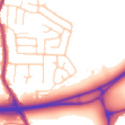 Daytime road noise heatmap for SK7 1NJ