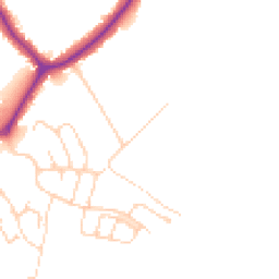 Daytime road noise heatmap for SK7 1QL