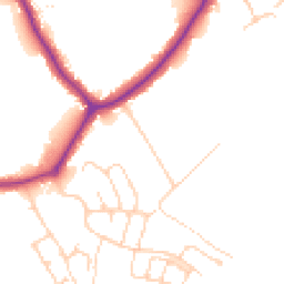 Daytime road noise heatmap for SK7 1QW