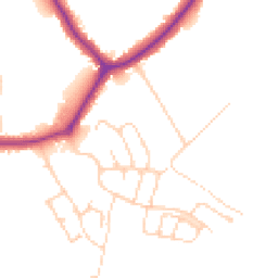 Daytime road noise heatmap for SK7 1SF