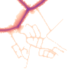 Daytime road noise heatmap for SK7 1SJ