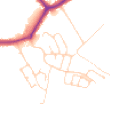 Daytime road noise heatmap for SK7 1SN