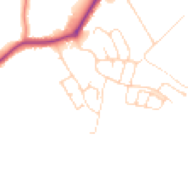 Daytime road noise heatmap for SK7 1SU
