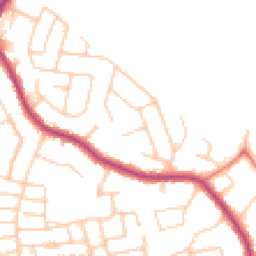 Daytime road noise heatmap for SK7 2AP