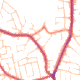 Daytime road noise heatmap for SK7 2BS