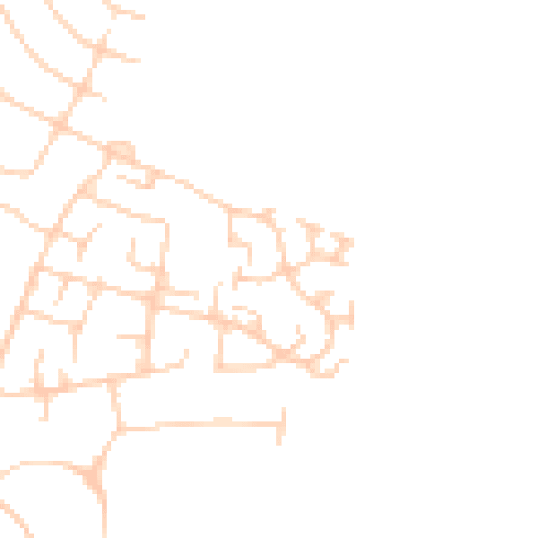 Daytime road noise heatmap for SK7 2LR